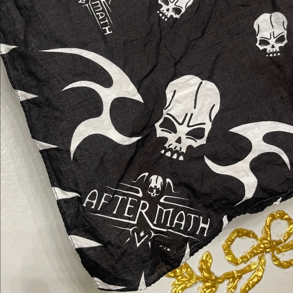 Vintage Skull Cotton Bandana: After Math Streetwear Neckerchief